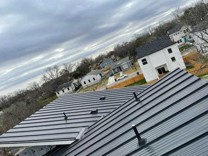Standing seam metal roof panels with vents for Skylight Repair in White Plains